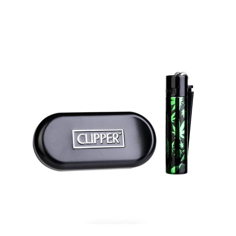 Clipper Metal Green Leaf