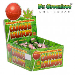 Sucette cannabis Bubble Gum x Strawberry Haze